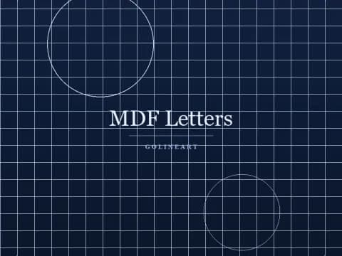 Placeholder sample image for MDF Letters