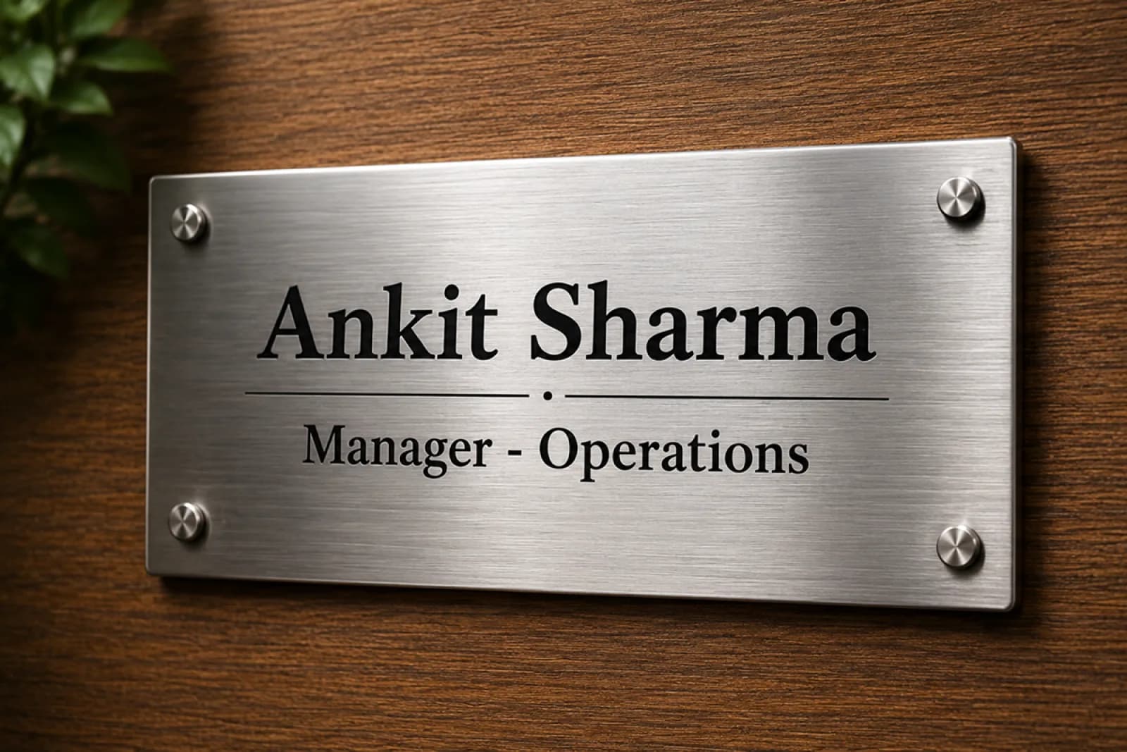 Name Plate