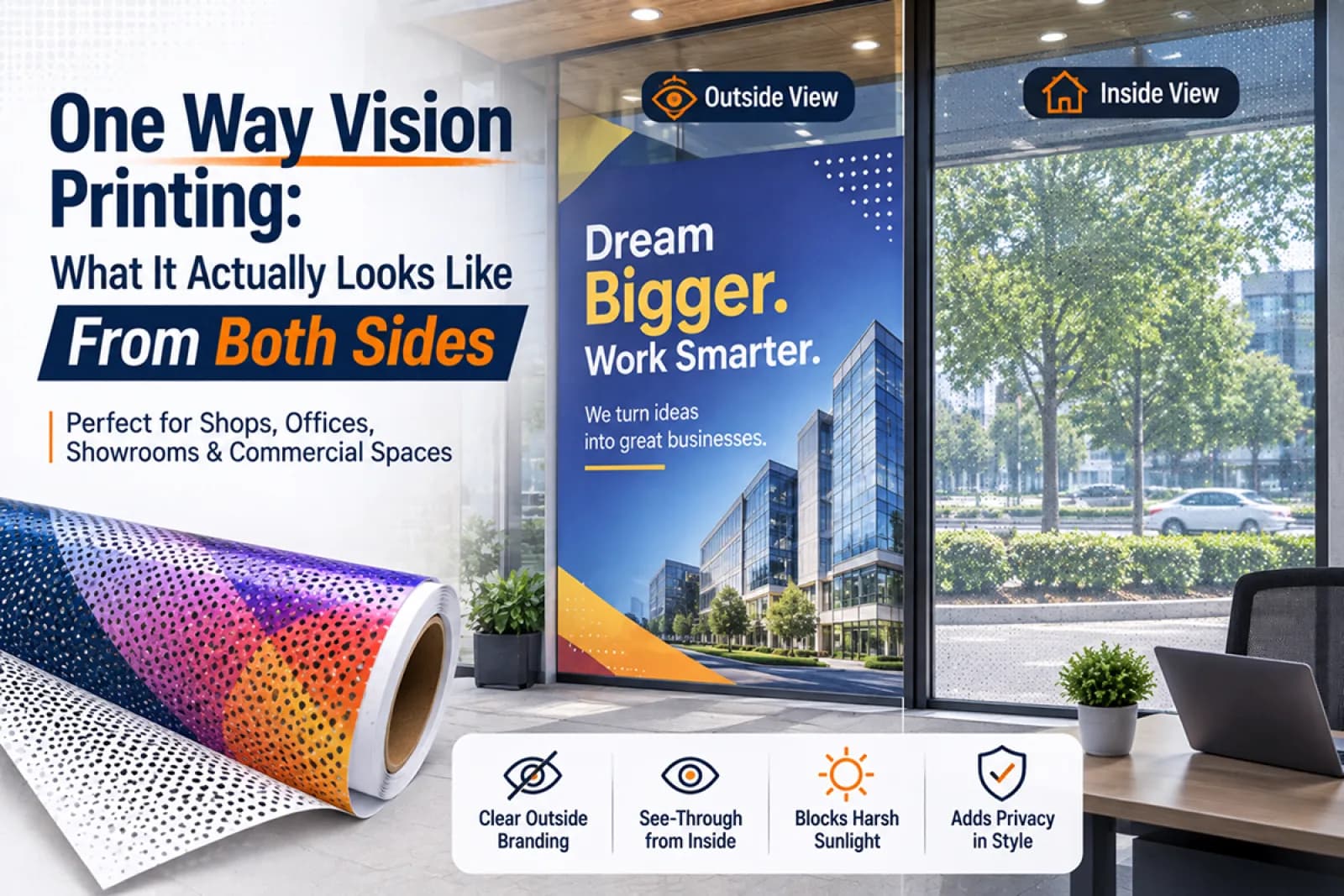 One Way Vision Printing: What It Actually Looks Like From Both Sides